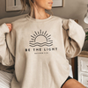 Modischer Pullover oversized "Be The Light"