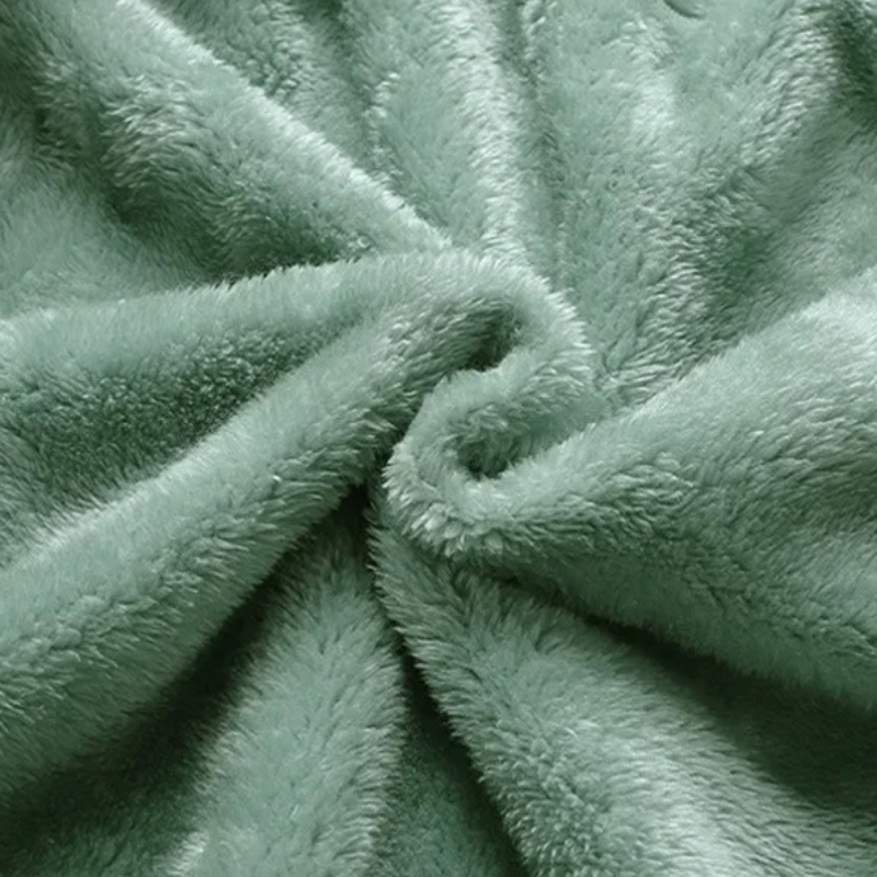 Kuschelige Fleece-Strickjacke, lange Ärmel mit Reißverschlusstaschen