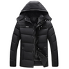 Herren Parka Winterjacke mit Fleece-Innenfutter und Kapuze