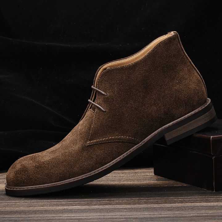 Elegante Boots Herren aus Wildleder, Strapazierfähige Stiefel