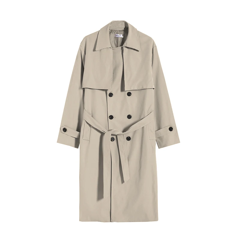 Langer Trenchcoat mit Lockerer Passform