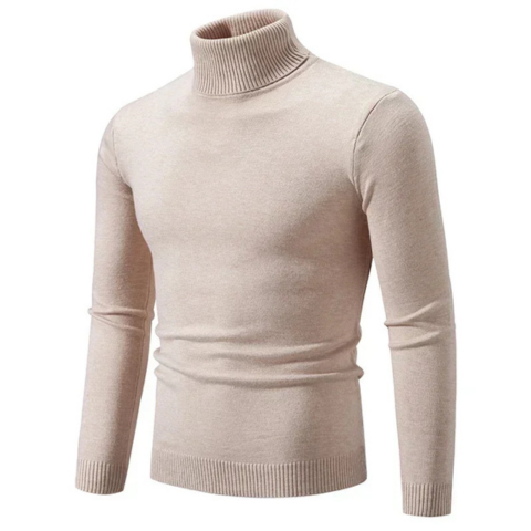 Stilvoller Rollkragenpullover mit Zopfmuster