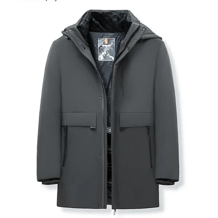 Herren Parka Winterjacke winddicht mit warmem Innenfutter