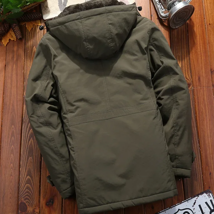 Hochwertige Parka Jacke Herren mit Warmer Fleece-Fütterung