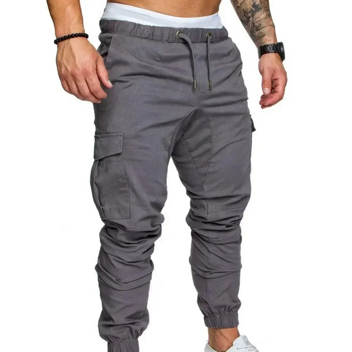 Sportliche Jogginghose mit Taschen, Elastischer Bund