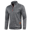 Bequemer Fleece-Sweatshirt mit Reißverschluss