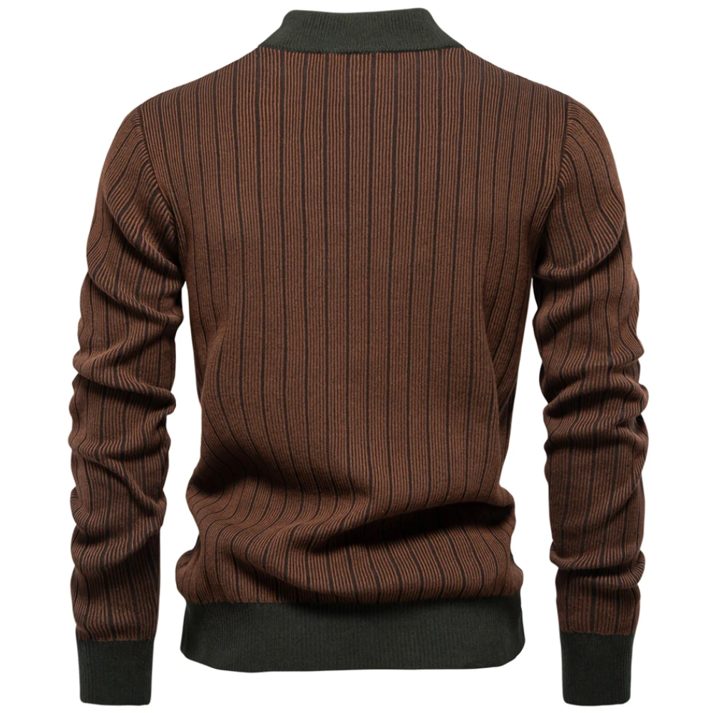 Stilvoller Rollkragenpullover mit Streifenmuster