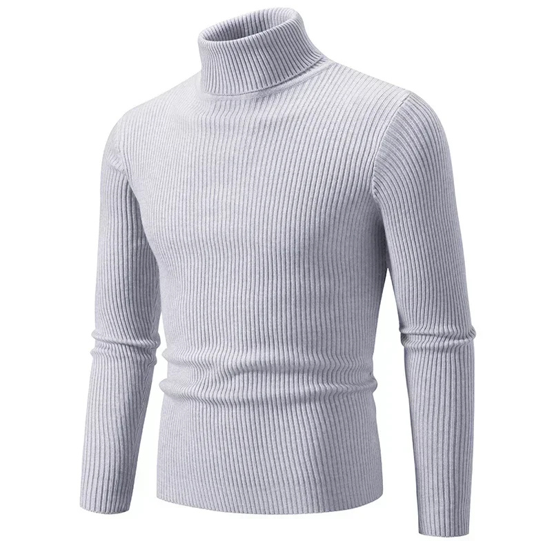 Rollkragenpullover mit Zopfmuster