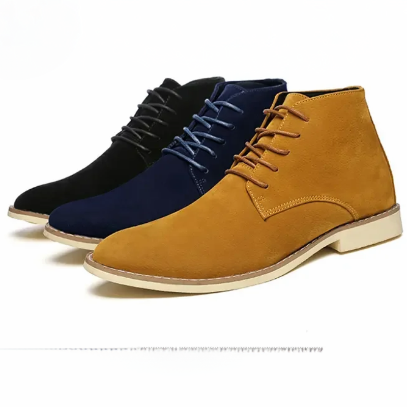 Elegante Boots Herren aus Wildleder, Komfortable Stiefeletten