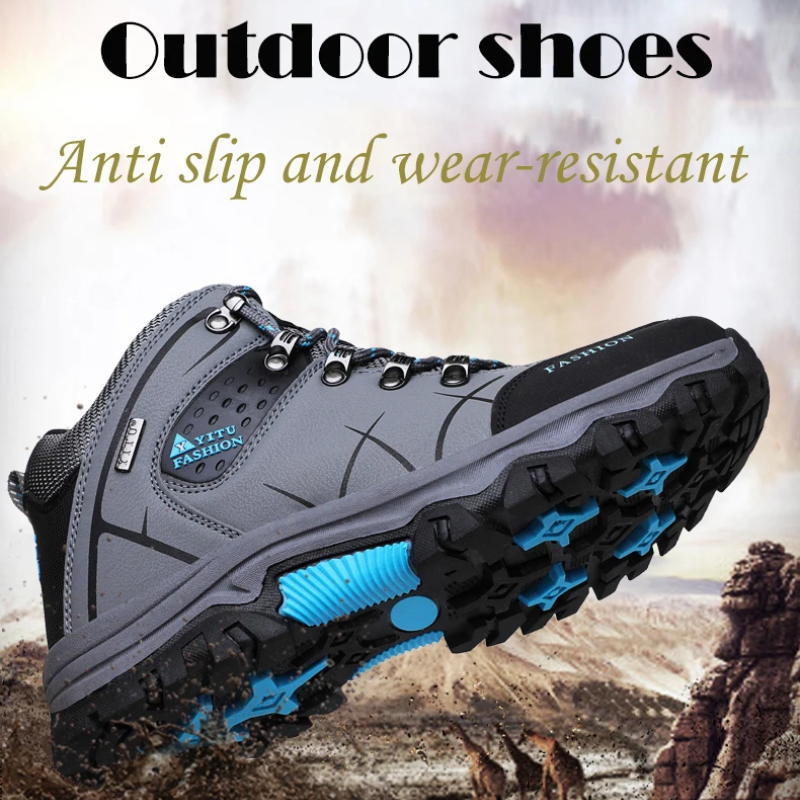 Herren Wasserdicht Warm Gefüttert Outdoor Trekkingschuhe