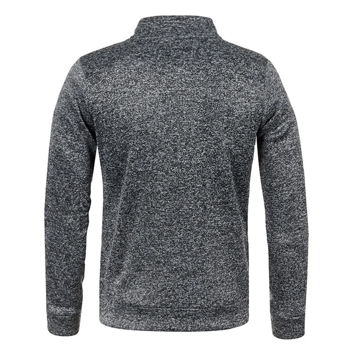 Bequemer Fleece-Sweatshirt mit Reißverschluss