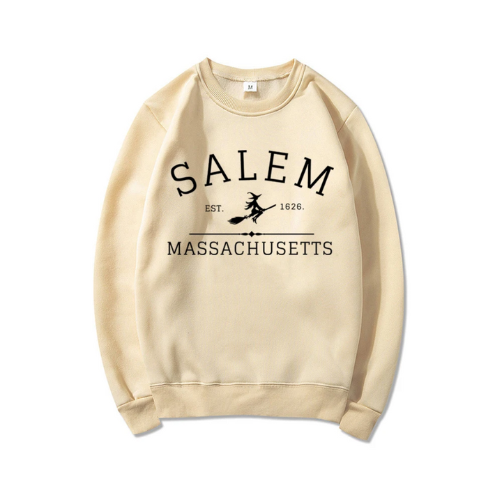 Lässiges Sweatshirt mit Salem Massachusetts Design - Damenpullover