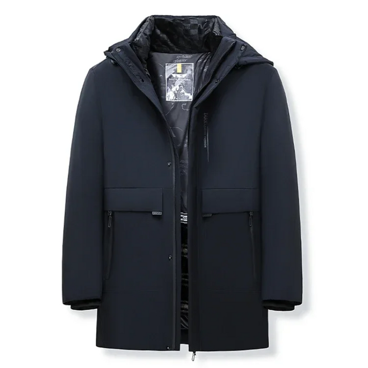 Herren Parka Winterjacke winddicht mit warmem Innenfutter