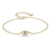 Evil Eye Gold Gliederarmband