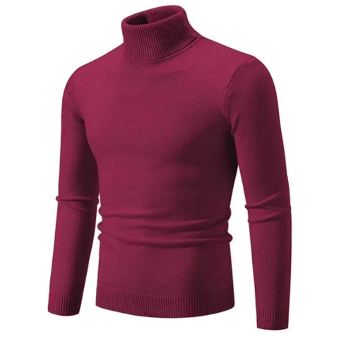 Stilvoller Rollkragenpullover mit Zopfmuster