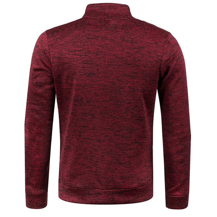 Bequemer Fleece-Sweatshirt mit Reißverschluss