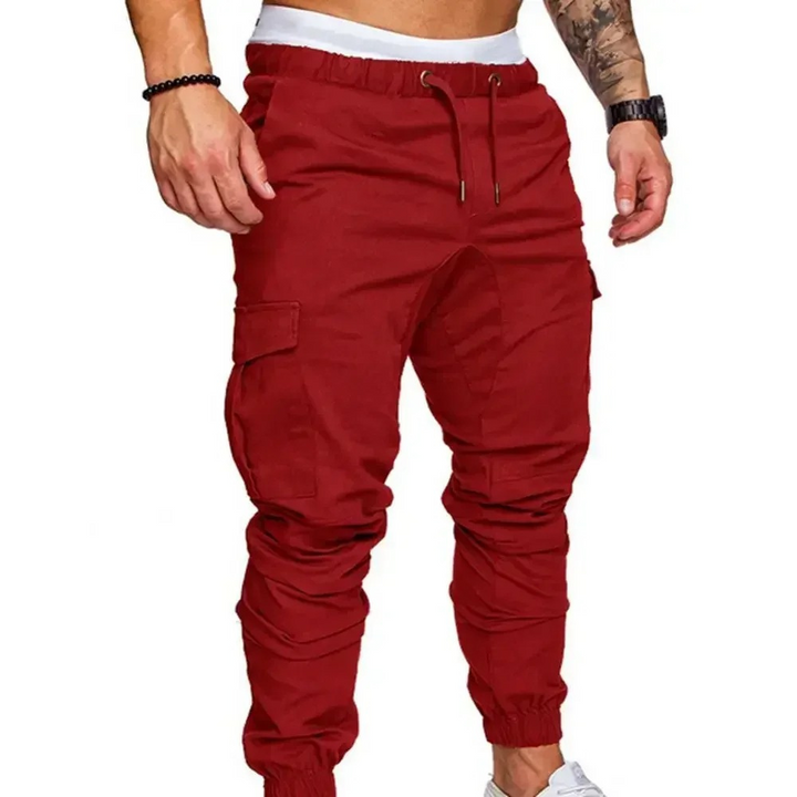 Sportliche Jogginghose mit Taschen, Elastischer Bund