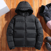 Herren Puffer Jacke mit Stehkragen und Frontreißverschluss