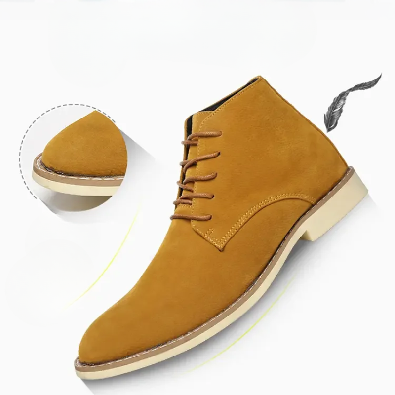 Elegante Boots Herren aus Wildleder, Komfortable Stiefeletten