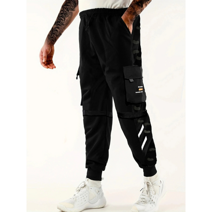 Cargohose Herren mit Taschen, Slim Fit, Streetwear Jogger