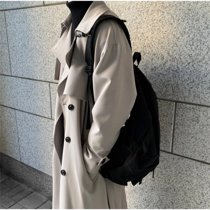 Langer Trenchcoat mit Lockerer Passform