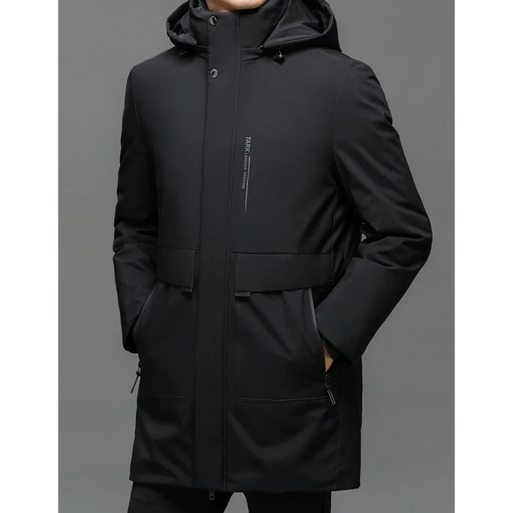 Herren Parka Winterjacke winddicht mit warmem Innenfutter