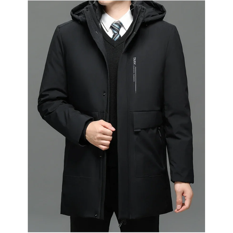 Herren Parka Winterjacke winddicht mit warmem Innenfutter