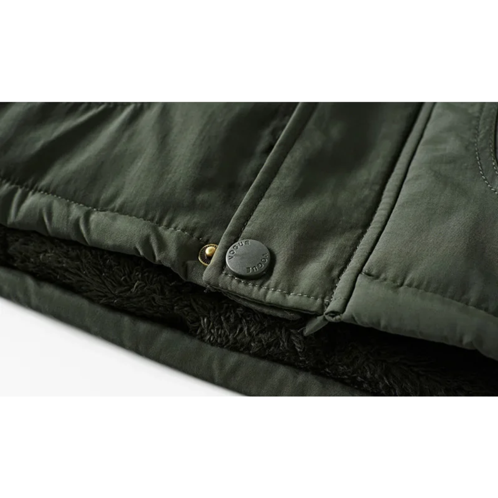 Hochwertige Parka Jacke Herren mit Warmer Fleece-Fütterung