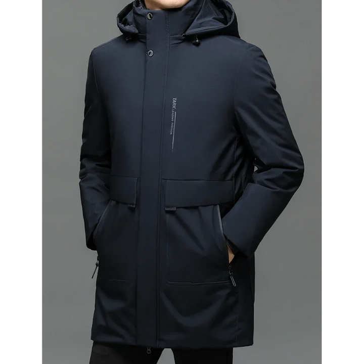 Herren Parka Winterjacke winddicht mit warmem Innenfutter