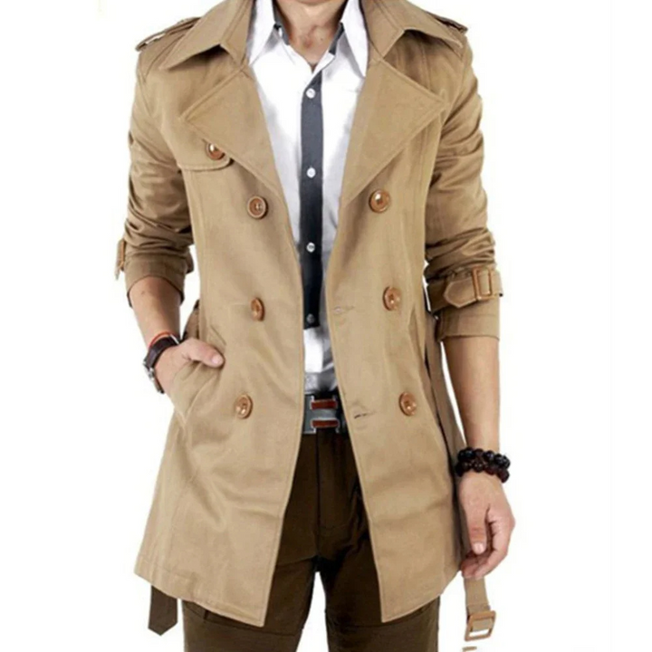 Stilvoller Trenchcoat mit Doppelreiher Design