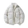 Herren Puffer Jacke mit Sherpa-Futter und Stehkragen