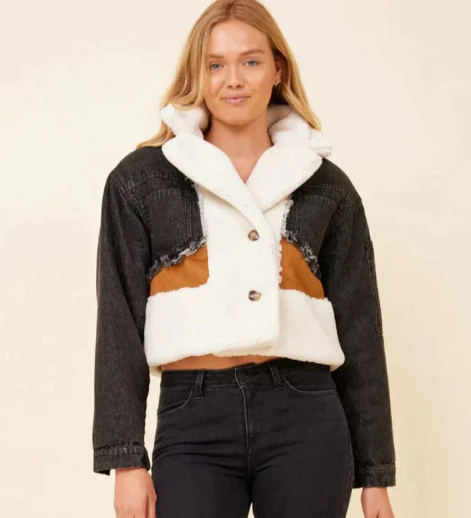 Patchwork-Baumwolljacke