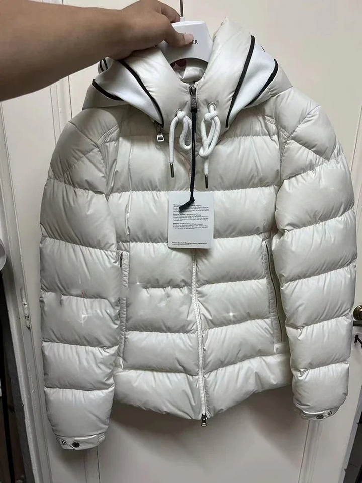 Herren Puffer Jacke mit Kapuze und Kordelzug