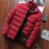 Herren Puffer Jacke mit Seitentaschen und Frontreißverschluss