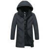 Herren Parka Winterjacke mit Kapuze und wasserabweisendem Material