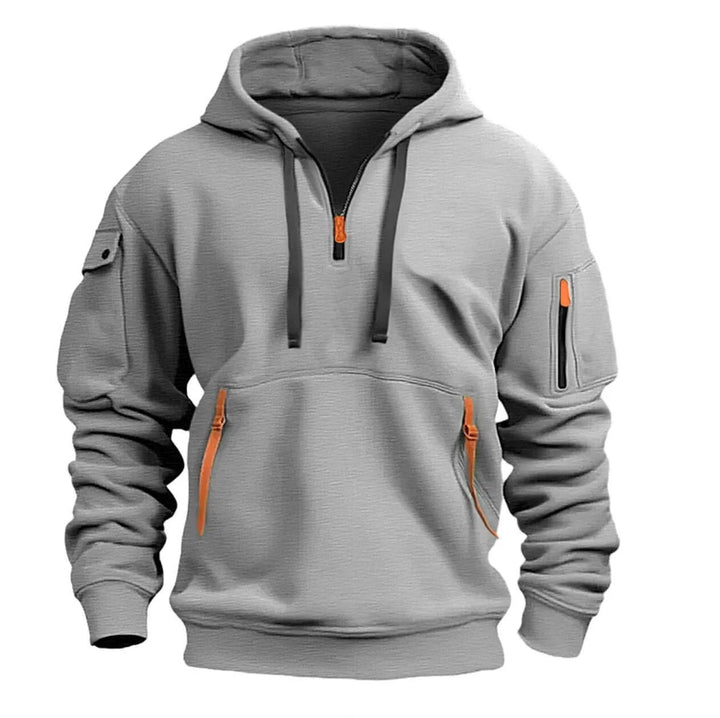 Halber Reißverschluss Hoodie