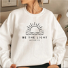 Modischer Pullover oversized "Be The Light"