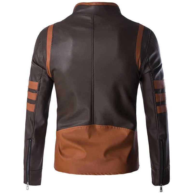 Reißverschluss Lederjacke Wolverine