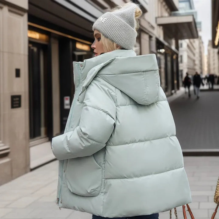 Luxuriöse warme Winterjacke