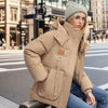 Luxuriöse warme Winterjacke