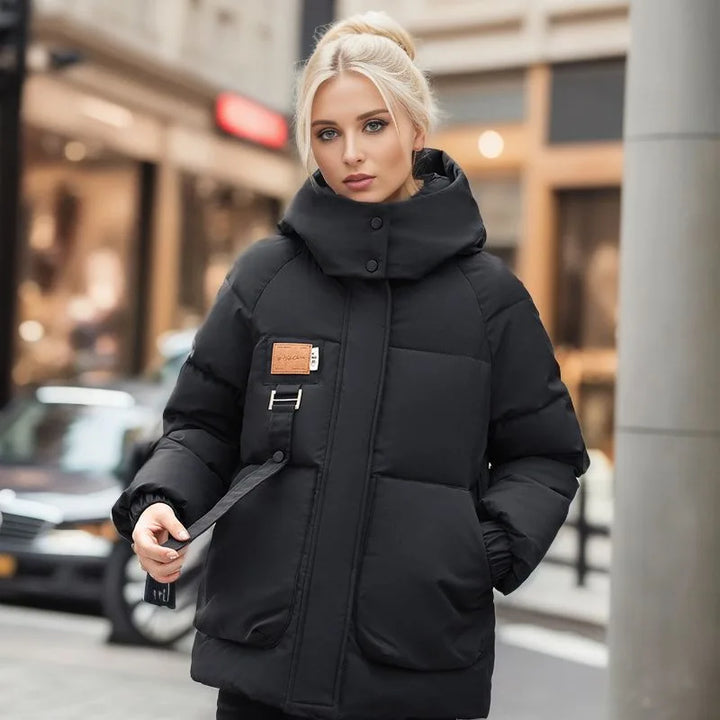 Luxuriöse warme Winterjacke