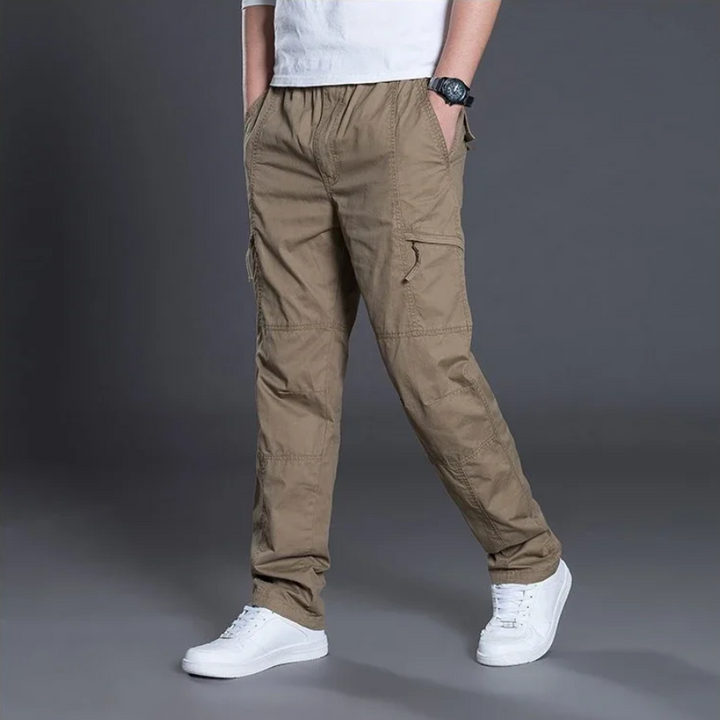 Cargohose Herren Bequeme Multifunktionale Freizeithose mit Taschen