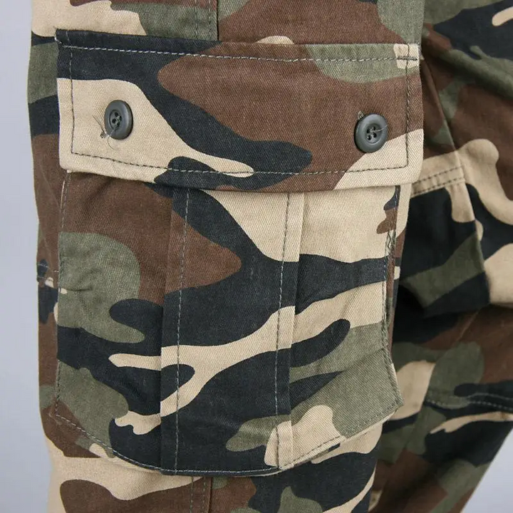 Militärische Freizeithose mit Taschen, Robuste Qualität