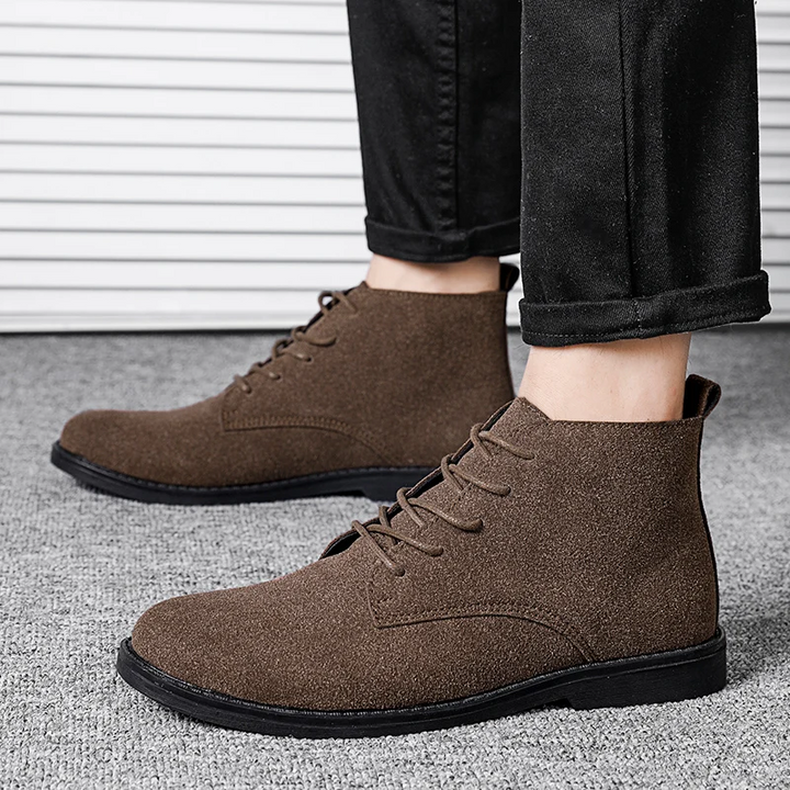 Modische Boots Herren aus Wildleder, Leichte Freizeitschuhe