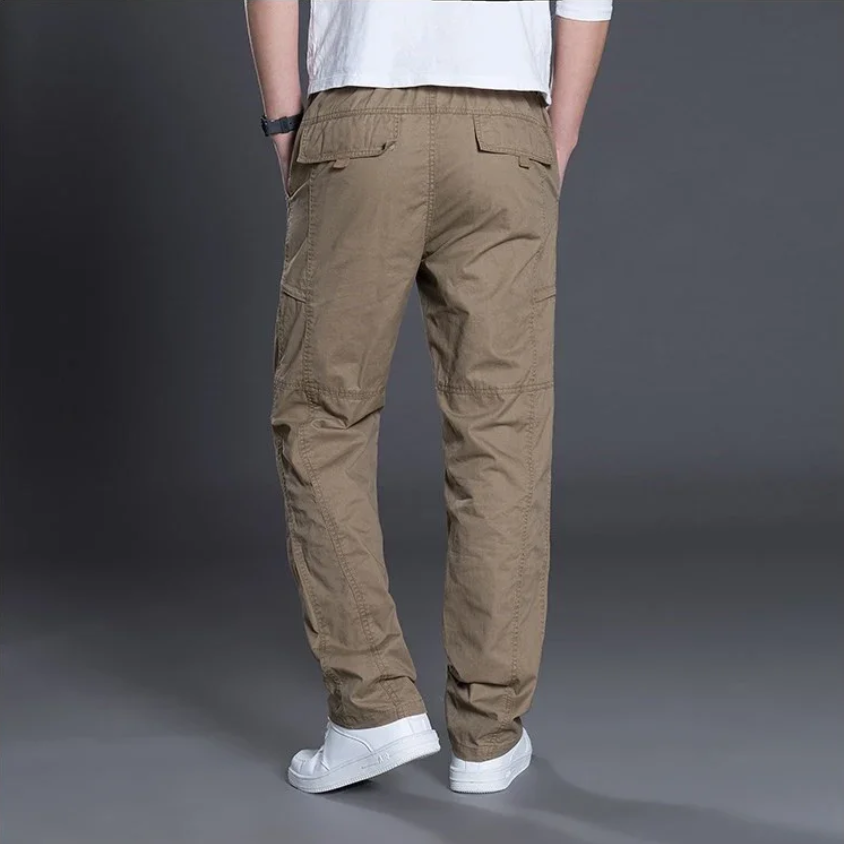 Cargohose Herren Bequeme Multifunktionale Freizeithose mit Taschen