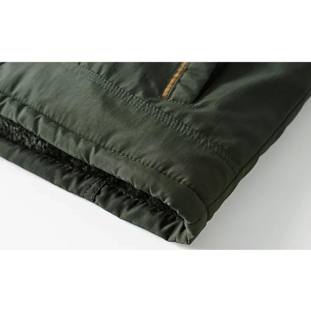 Robuste Parka Jacke Herren mit Abnehmbarer Kapuze und Taschen