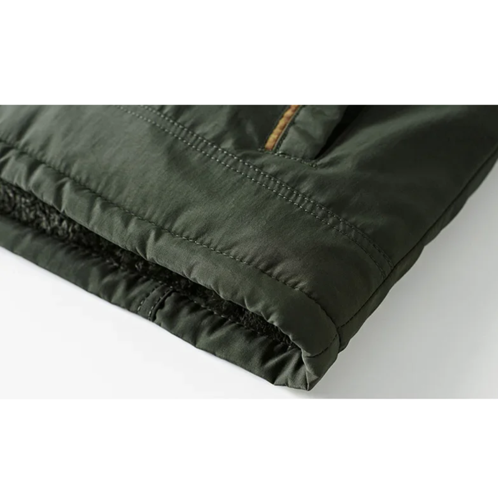 Hochwertige Parka Jacke Herren mit Warmer Fleece-Fütterung