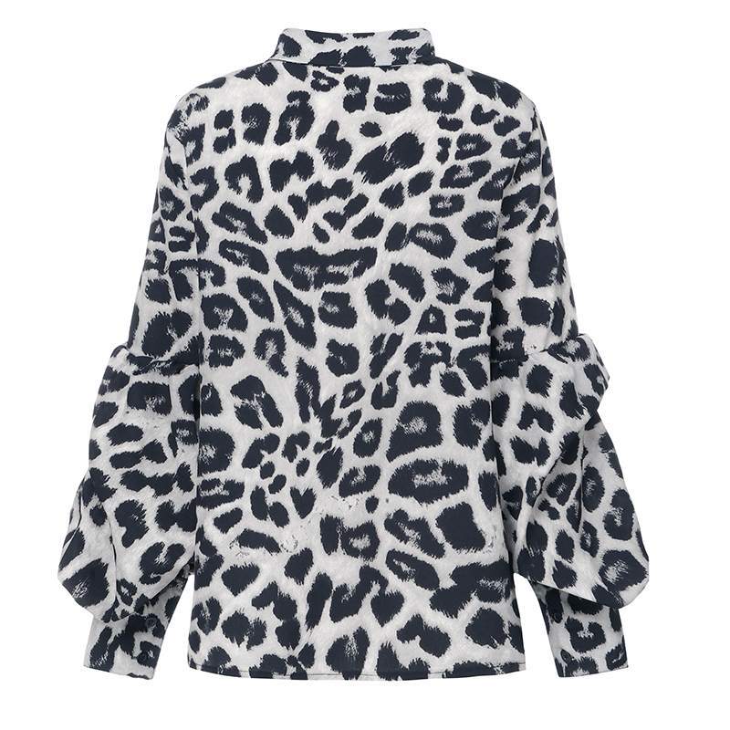 Elegante Frauen Verführerische Leoparden Print Oberteile