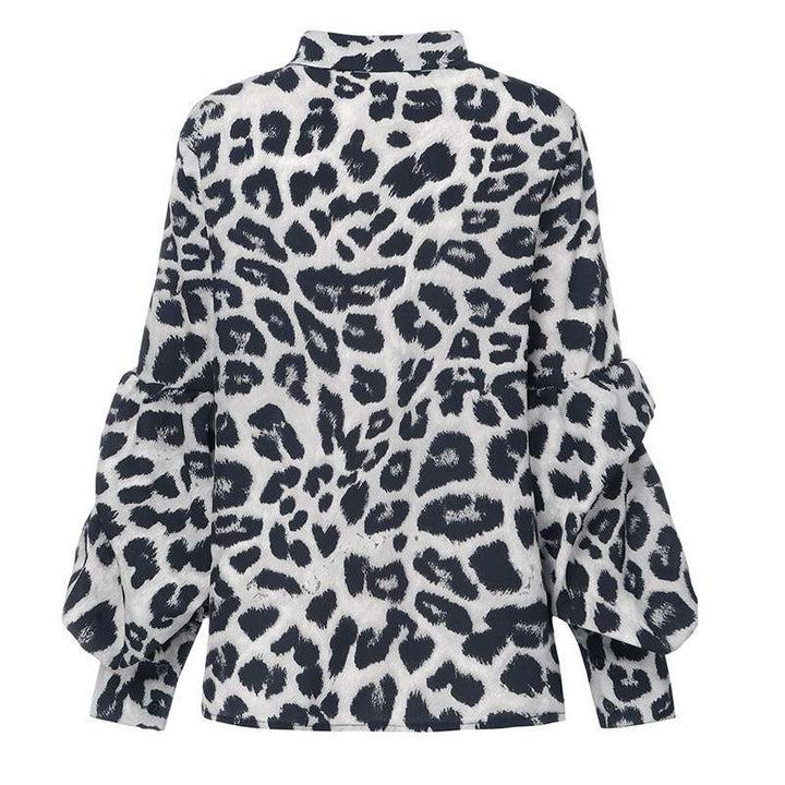 Elegante Frauen Verführerische Leoparden Print Oberteile