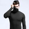 Stretch, Feuchtigkeitsableitend, Slim Fit, Unterhemd Rollkragenpullover Herren